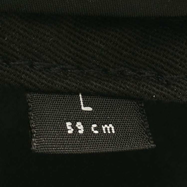 Pre Owned Balenciaga Black Logo Embroidered Cotton Baseball Cap L