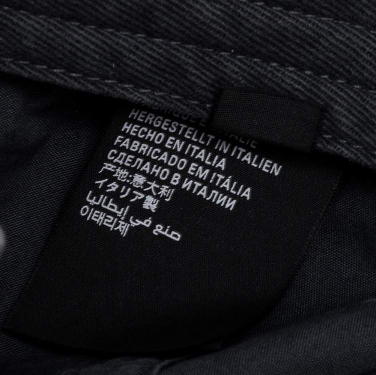 Pre Owned  Balenciaga Grey Organic Cotton BB Sprayed Baseball Cap L