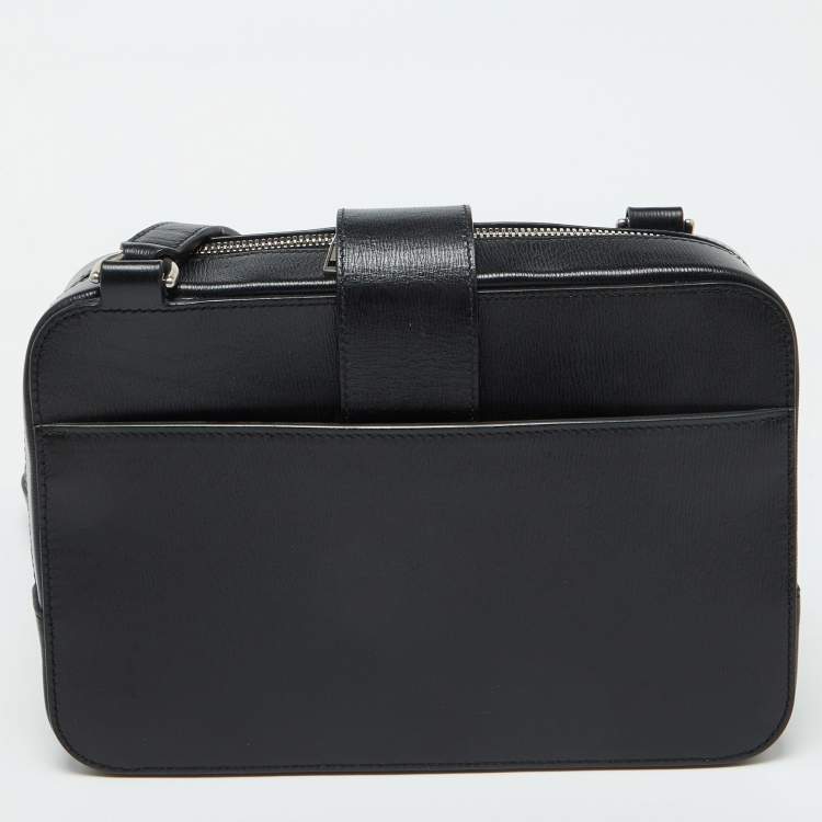 Pre Owned Balenciaga Black Leather Tuck-lock Shoulder Bag