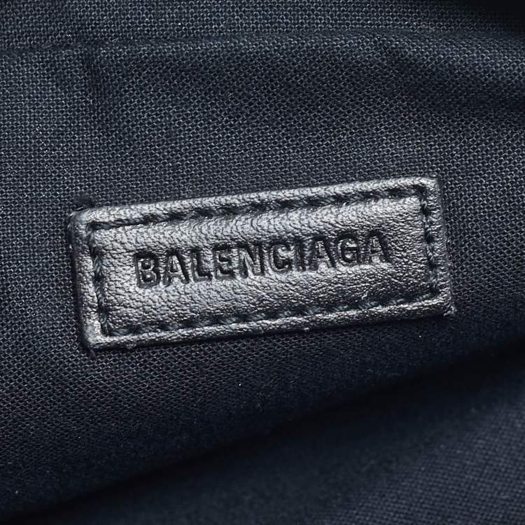 Pre Owned Balenciaga Black Leather Explorer Crossbody Bag