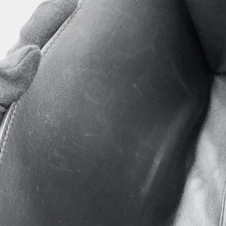 Pre Owned Balenciaga Calf Wrap Shoulder Bag Black Leather