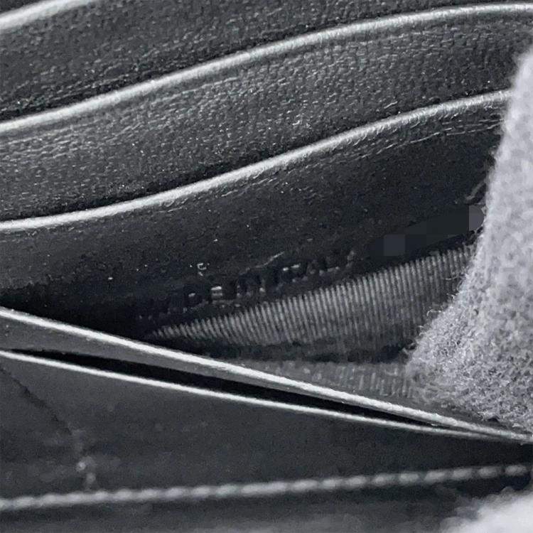 Pre Owned Balenciaga Calf Wrap Shoulder Bag Black Leather