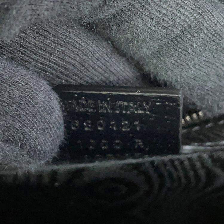 Pre Owned حقيبة كتف بالينسياغا غوتشي بالينسياغا ذا هاكر بروجكت أوفيديا قماش جلدي أسود