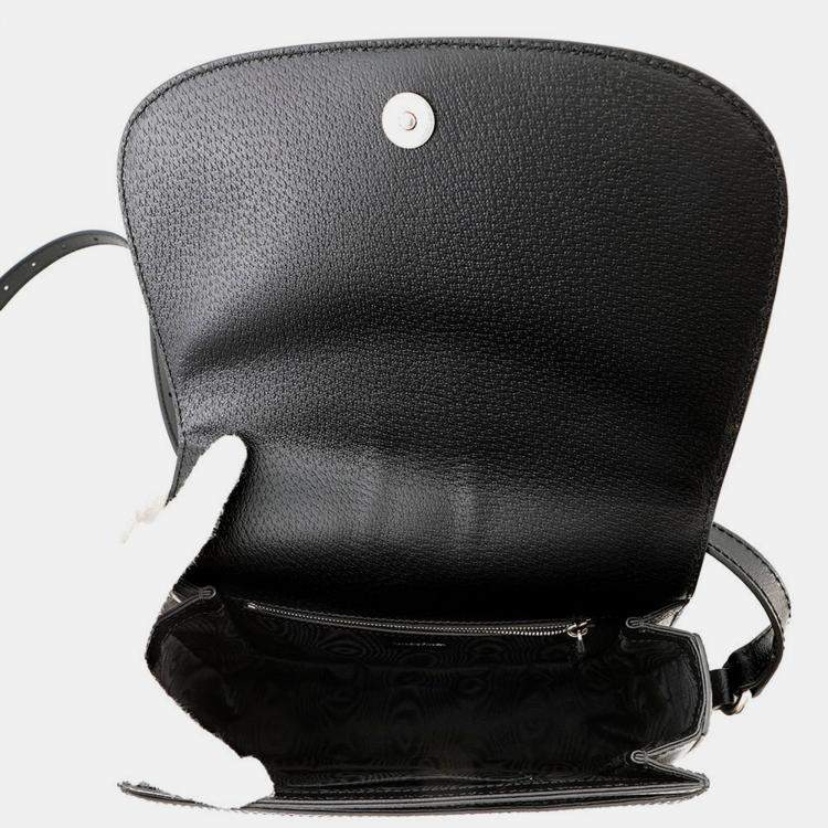 Pre Owned حقيبة كتف بالينسياغا غوتشي بالينسياغا ذا هاكر بروجكت أوفيديا قماش جلدي أسود