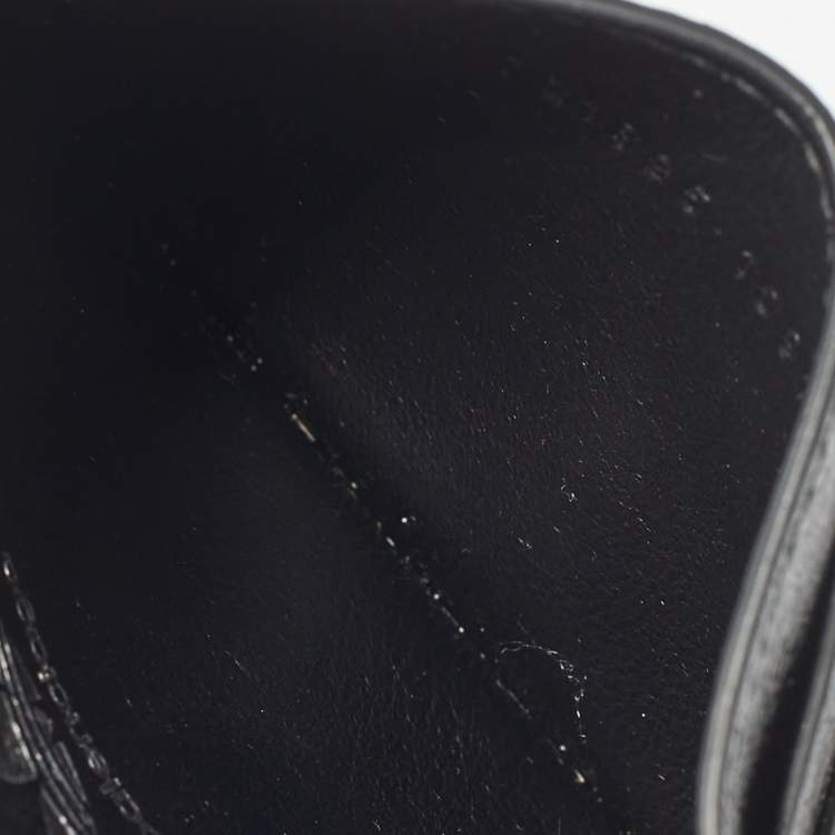 Pre Owned Balenciaga x Adidas Black Leather Card Holder