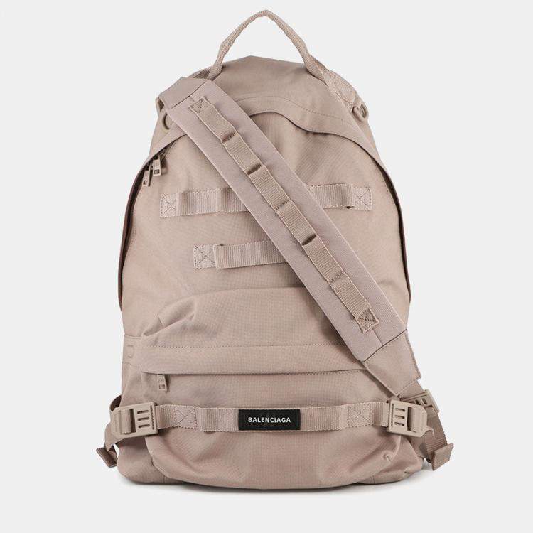 Pre Owned Balenciaga Army Backpack Jasmin Flower Nylon