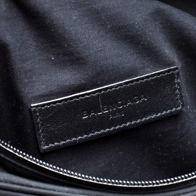 Pre Owned Balenciaga Black Nylon Explorer Belt Bag