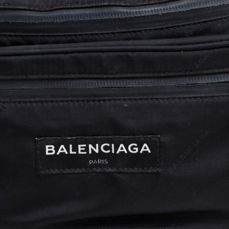 Pre Owned Balenciaga Black Nylon Explorer Belt Bag