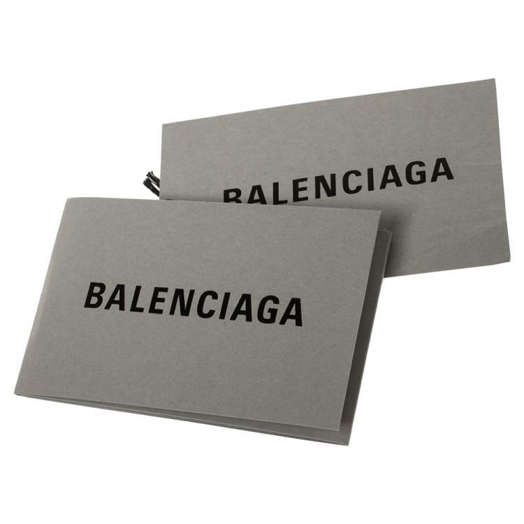 Pre Owned Balenciaga Black Nylon Logo Crest Backpack