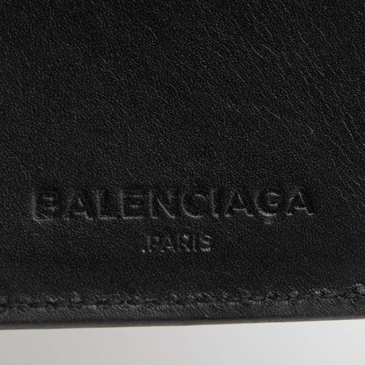 Pre Owned Balenciaga Silver/Grey Vinyl Bifold Wallet