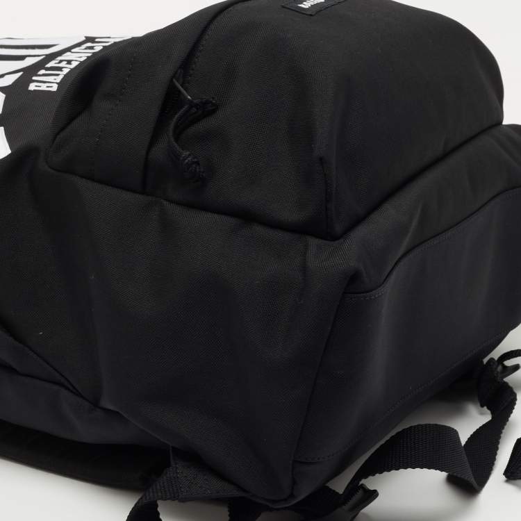 Pre Owned Balenciaga Black Nylon London Cities Backpack