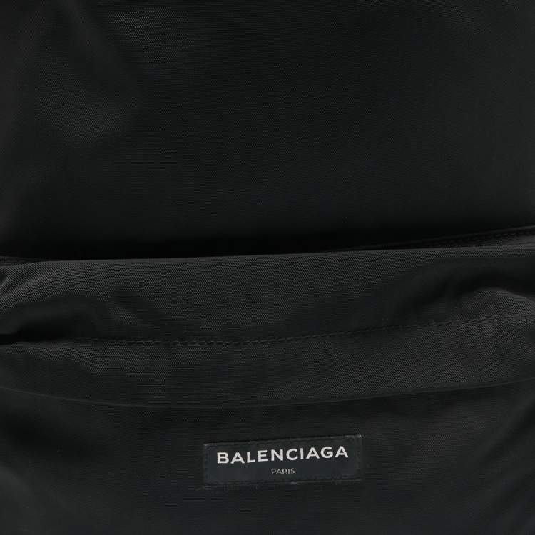 Pre Owned Balenciaga Black Nylon Explorer Backpack