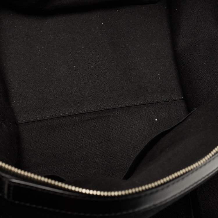 Pre Owned Balenciaga Black Canvas and Leather Logo Weekender