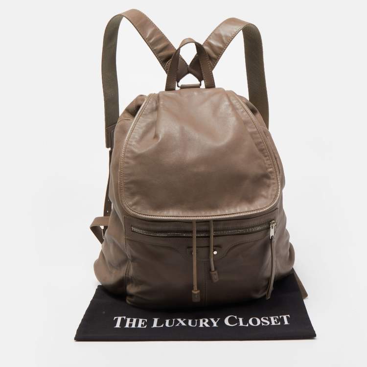 Pre Owned Balenciaga Mauve Leather Classic Hardware Traveller Backpack