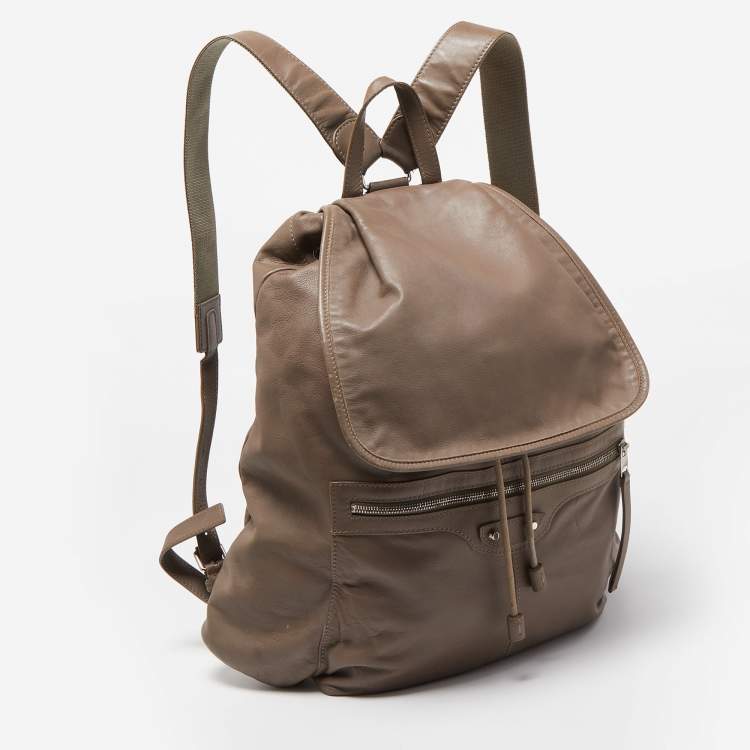 Pre Owned Balenciaga Mauve Leather Classic Hardware Traveller Backpack