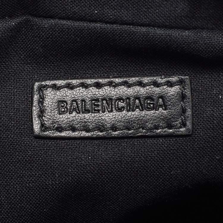 Pre Owned Balenciaga Blue Leather Explorer Crossbody Bag