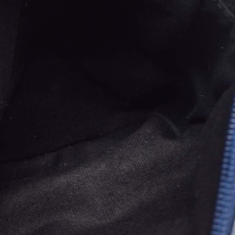 Pre Owned Balenciaga Blue Leather Explorer Crossbody Bag