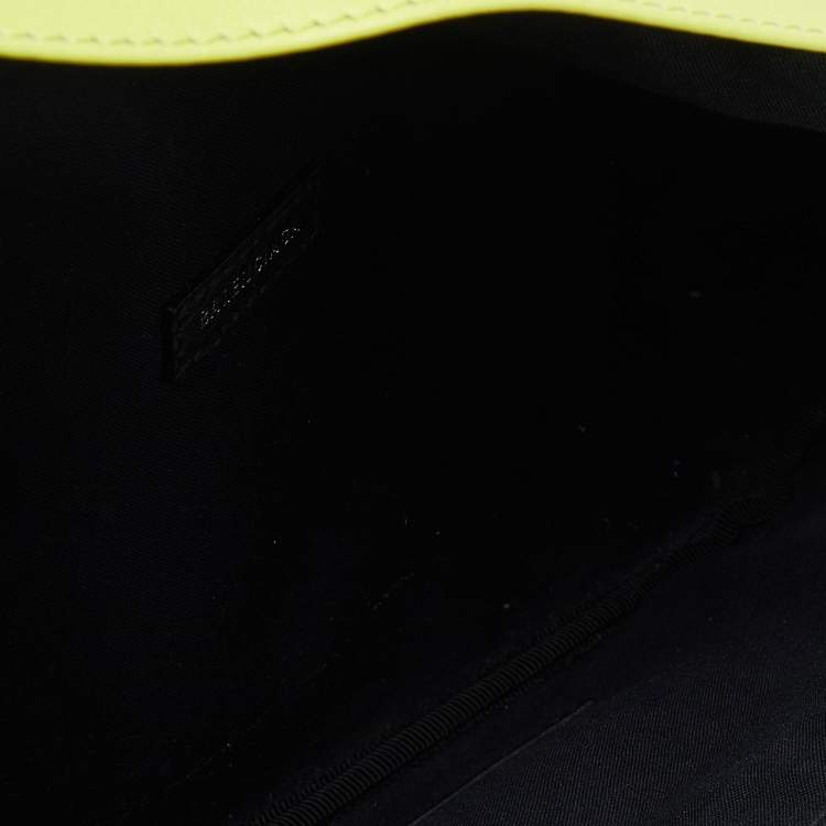 Pre Owned Balenciaga Yellow Leather Everyday Belt Bag