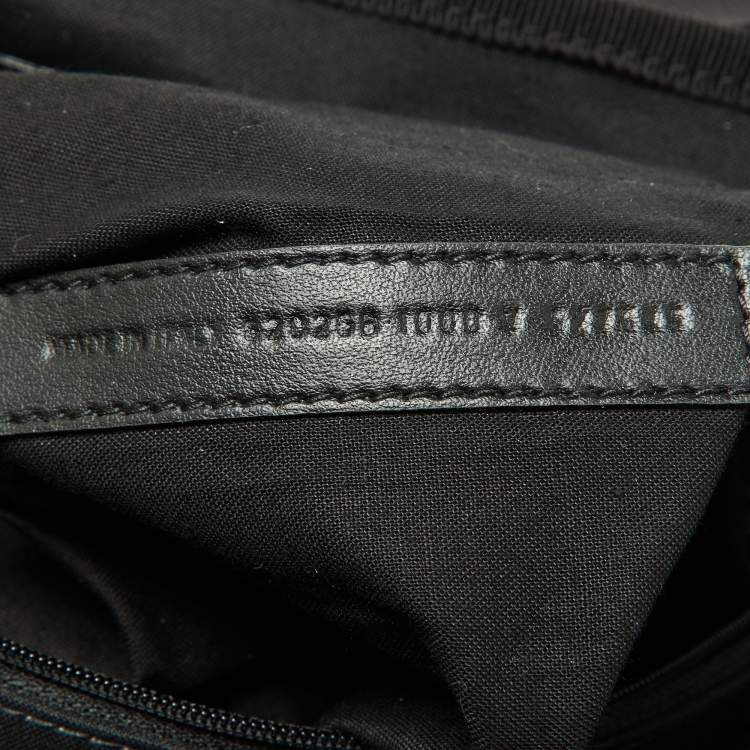 Pre Owned Balenciaga Black Nylon Messenger Bag
