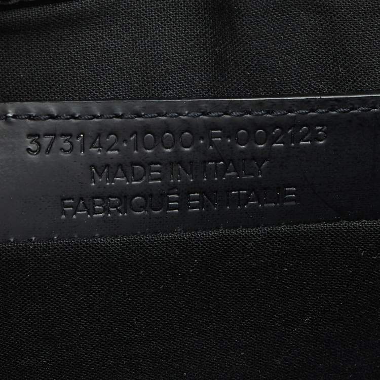 Pre Owned Balenciaga Black Leather Zip Pouch