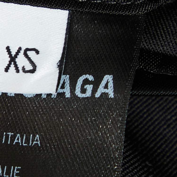 Pre Owned Balenciaga Black Gabardine Double Breasted Blazer XS