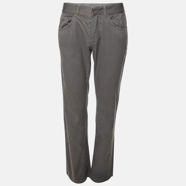 Pre Owned Balenciaga Grey Straight Jeans XS