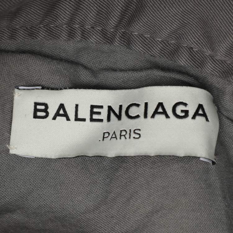 Pre Owned Balenciaga Grey Straight Jeans XS
