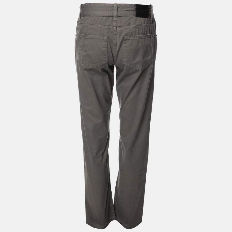 Pre Owned Balenciaga Grey Straight Jeans XS