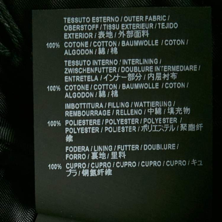 Pre Owned Balenciaga Blue Checked Cotton and Denim Layered Jacket S