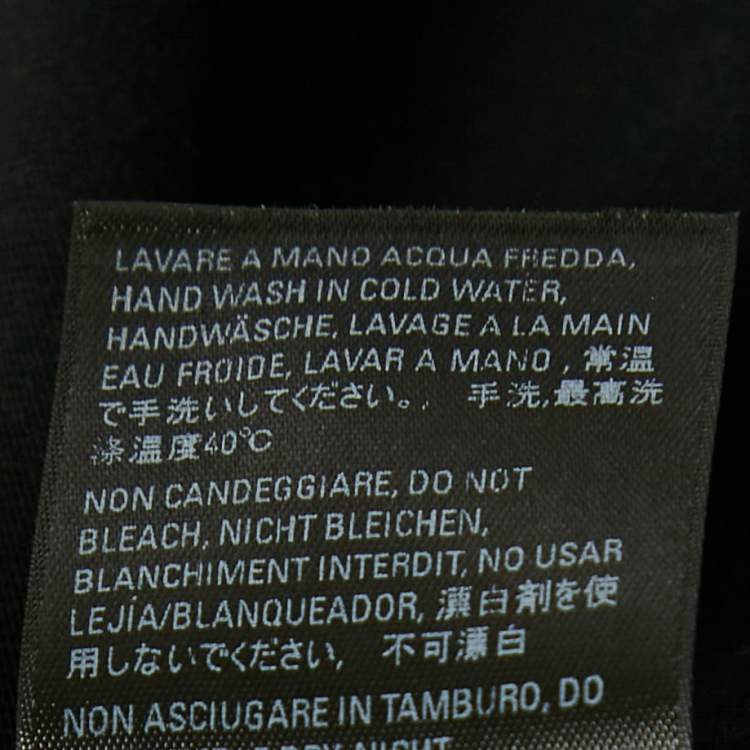 Pre Owned Balenciaga Black Logo Print Jersey Oversized T-Shirt S