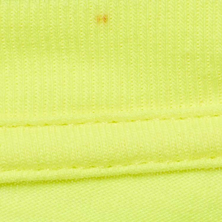 Pre Owned Balenciaga Neon Yellow Jersey The Power Of Dreams T-Shirt S