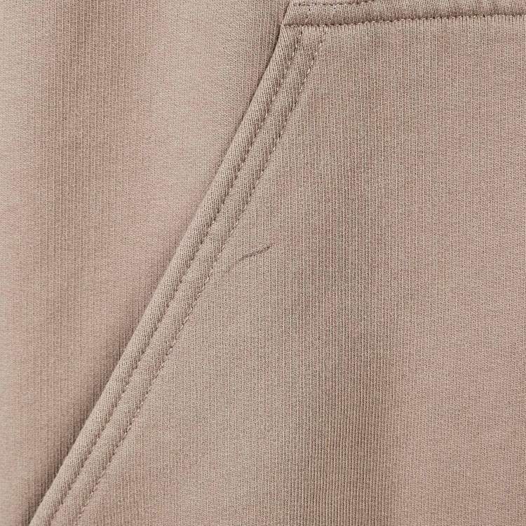 Pre Owned Balenciaga Unisex Brown Logo Embroidered Cotton Hooded Sweatshirt M