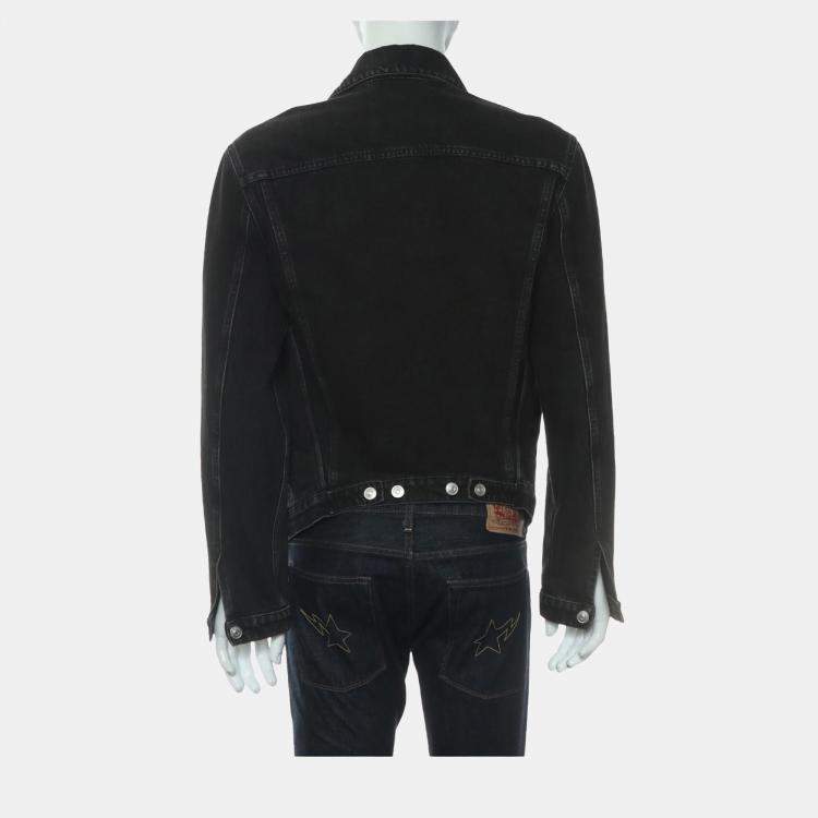 Pre Owned Balenciaga Black Cotton Denim Jacket IT Women 44
