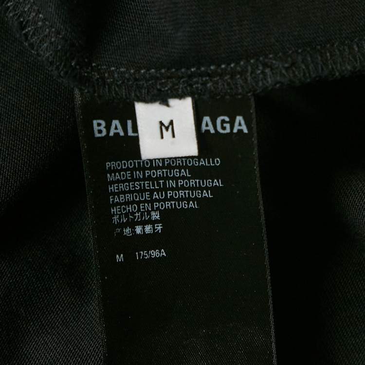 Pre Owned Balenciaga Limited Edition Black Dubai Print Jersey Crewneck T-Shirt M
