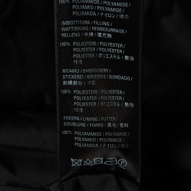 Pre Owned Balenciaga Black Polyester Double Layered Hooded Zip Front Jacket S