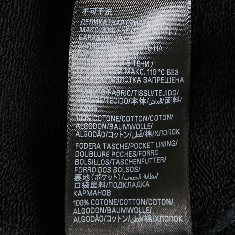 Pre Owned Balenciaga Black Cotton Knit Logo printed Shorts M