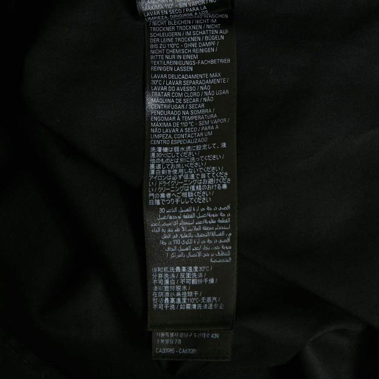 Pre Owned Balenciaga Unisex Black Cotton Gabardine Oversized Shirt XXS