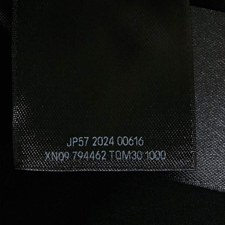 Pre Owned Balenciaga Unisex Black Cotton Gabardine Oversized Shirt XXS