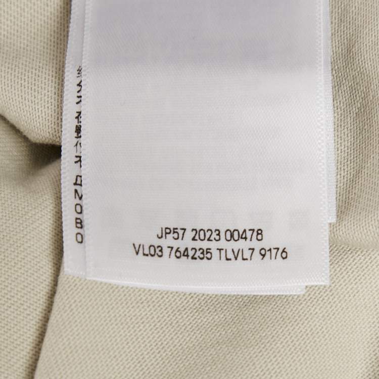 مملوكة مسبقًا Balenciaga Light Grey Logo Print Cotton Crew Neck Oversized Unisex T-Shirt S