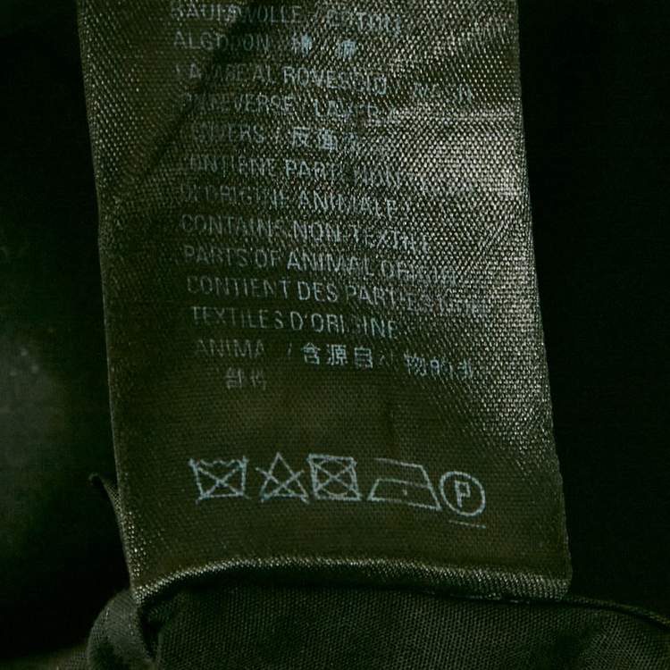 Pre Owned Balenciaga Black All Over Logo Print Cotton Oversized Shirt XS