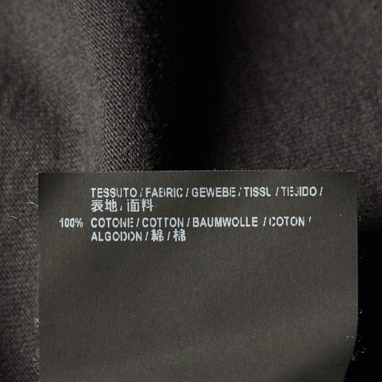 Pre Owned Balenciaga Grey Speedhunters Cotton Oversized Long Sleeve T-Shirt S