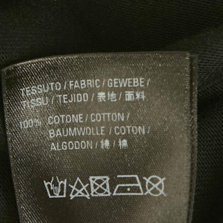 Pre Owned Balenciaga Black Logo Print Cotton Crew Neck Oversized Unisex T-Shirt XS