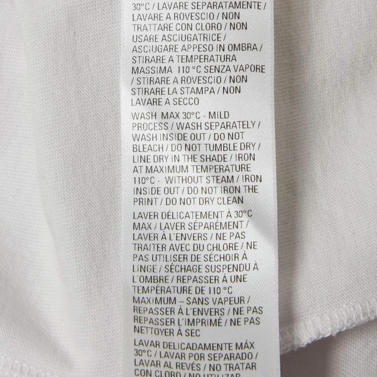 Pre Owned Balenciaga Limited Edition White 'Pink Martini' Cotton Oversized Sweatshirt M