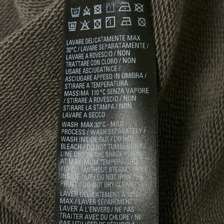 Pre Owned Balenciaga Garde-Robe Grey Cotton Oversized Hoodie M