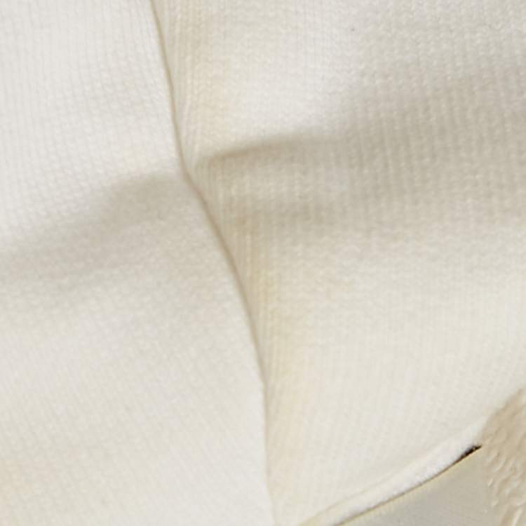 Pre Owned Balenciaga White Logo Print Cotton Oversize Hoodie S