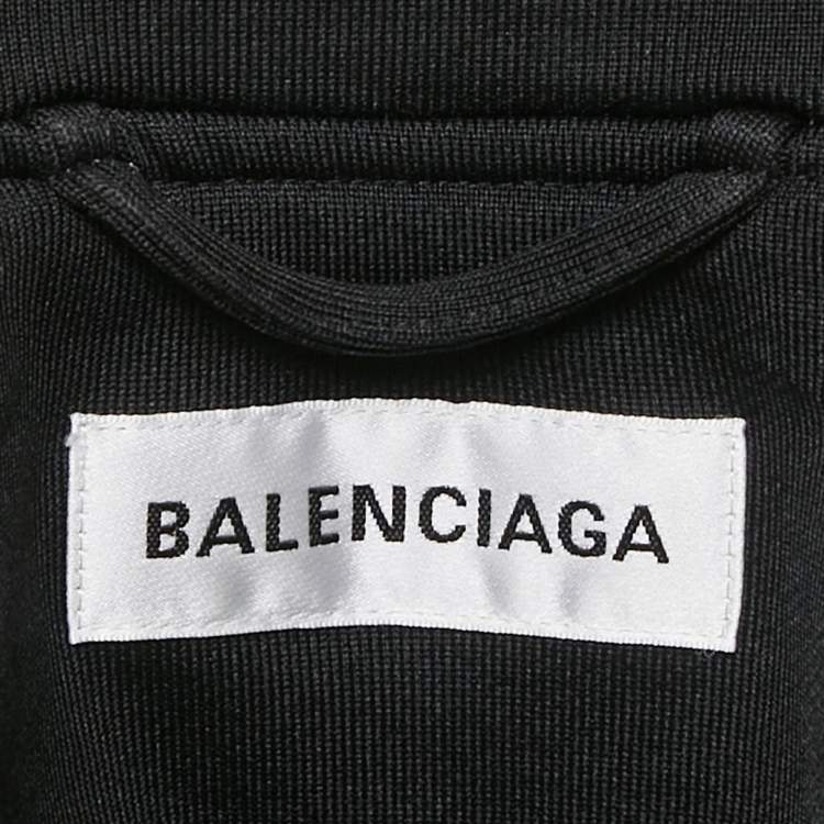 Pre Owned Balenciaga Black Jersey Zip-up Jacket L