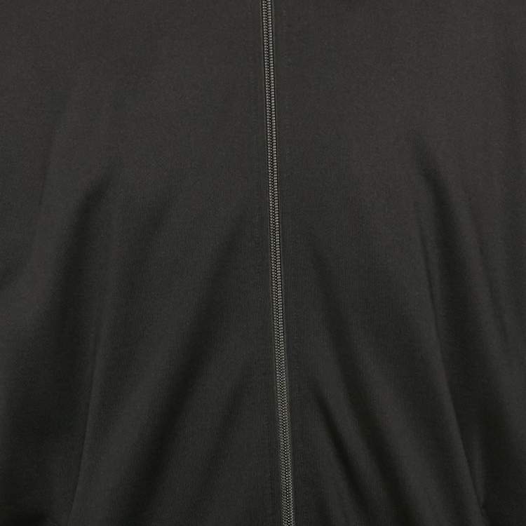 Pre Owned Balenciaga Black Jersey Zip-up Jacket L