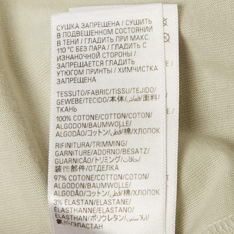 Pre Owned Balenciaga Grey Political Campaign Print Jersey T-Shirt XS