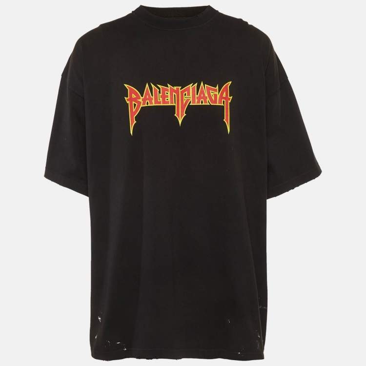 Pre Owned Balenciaga Unifit Metal Vintage Oversized T-shirt XL