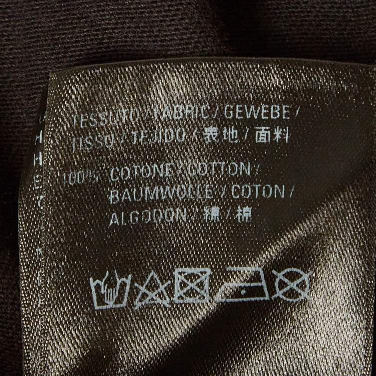 Pre Owned Balenciaga Vintage Black Jersey Political Campaign T-shirt XL